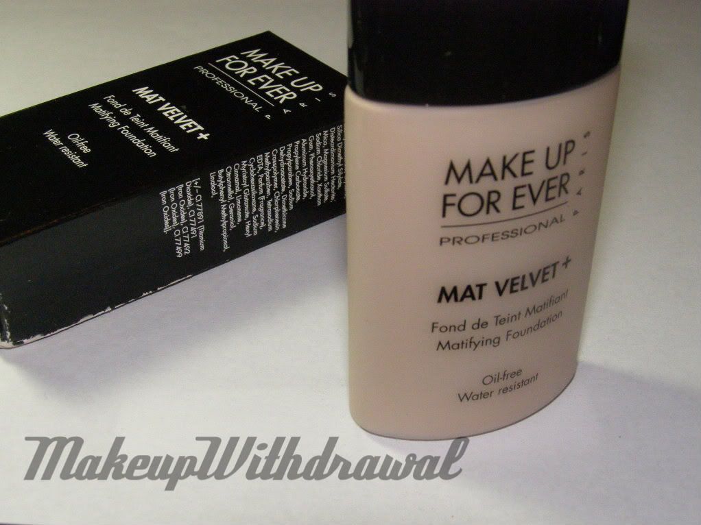 Make Up For Ever Mat Velvet Foundation Makeup Withdrawal