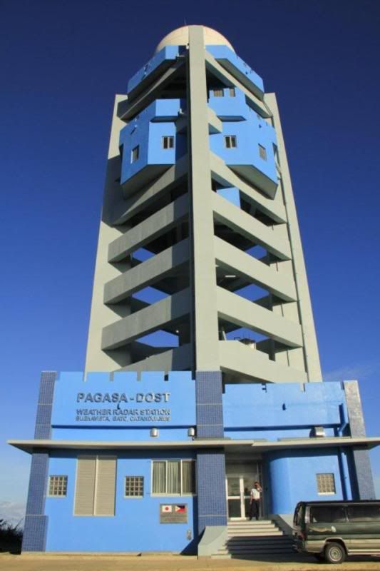 The newly constructed PAGASA-DOST Weather Radar Station in Buenavista