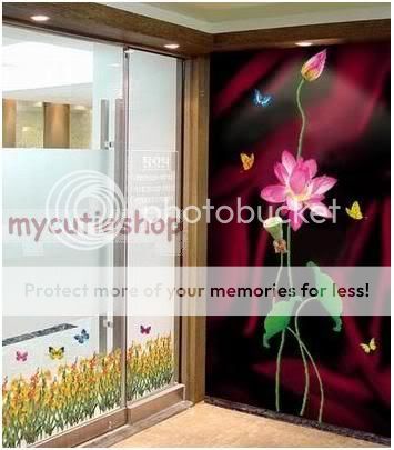 WALL DECAL ART Mural DECOR STICKER Home lotus flower  