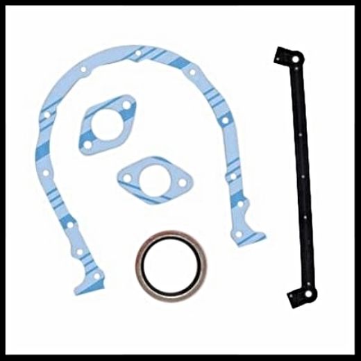 FelPro BBC Chevy V8 Timing Cover Gasket Kit TCS45060 Skip White